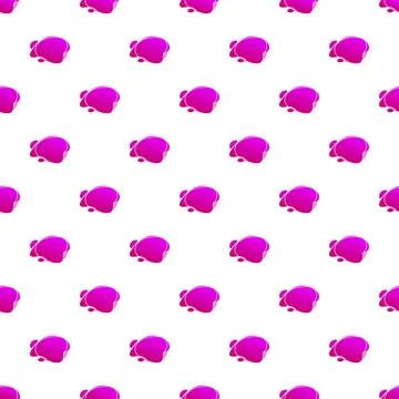Seamless pattern with abstract colorful fluid shapes on white background Stock Illustration