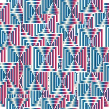Seamless pattern with abstract colorful squares Stock Illustration