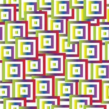 Seamless pattern with abstract colorful squares vector Stock Illustration