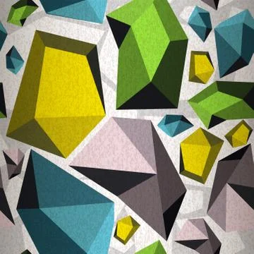 Seamless pattern of abstract diamonds Stock Illustration