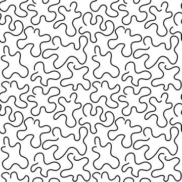 Seamless pattern. Abstract Doodle background. Hand drawn Chaotic lines Stockillustratie