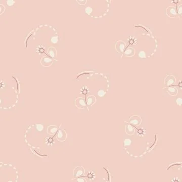 Seamless pattern with abstract doodle elements. Vector background for surface Stock Illustration