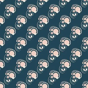 Seamless pattern with abstract doodle elements. Vector background for surface Stock Illustration