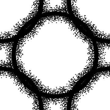 Seamless pattern with abstract dots circle for fabrics and textiles イラスト素材