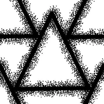 Seamless pattern with abstract dots triangle for fabrics and textiles Stockillustratie