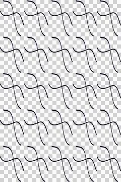 Seamless pattern with abstract elegant repeating squiggles on a transparent.. 스톡 일러스트