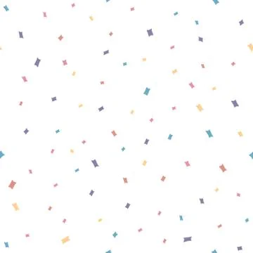 Seamless pattern, abstract falling candy isolated Stock Illustration