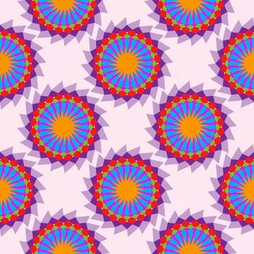Seamless pattern with abstract figures. Ethnic and tribal print with geometri Stock-Illustration