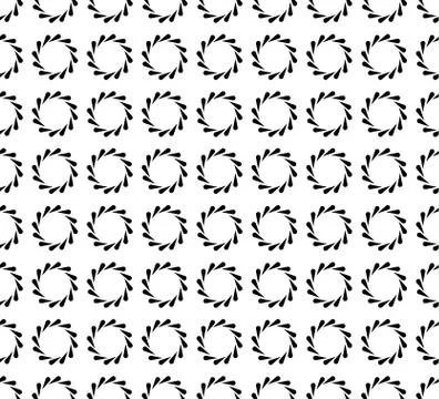 Seamless pattern with abstract floral, flower like geometry. Stock Illustration