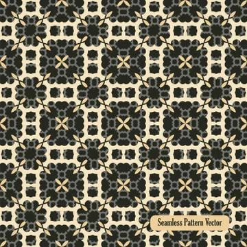 Seamless pattern abstract floral Stock Illustration