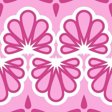 Seamless pattern abstract floral Stock Illustration