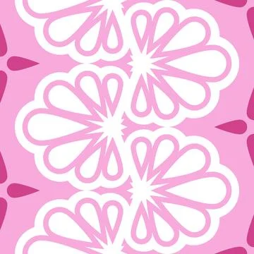 Seamless pattern abstract floral Stock Illustration