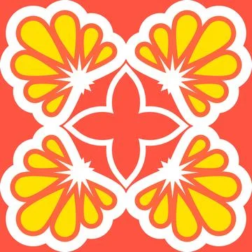 Seamless pattern abstract floral Illustrazione stock