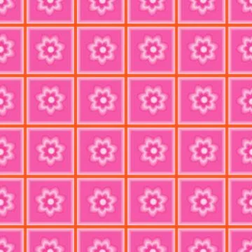 Seamless pattern abstract flowers. Illustrazione stock