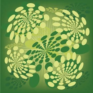 Seamless pattern with abstract flowers Stock Illustration