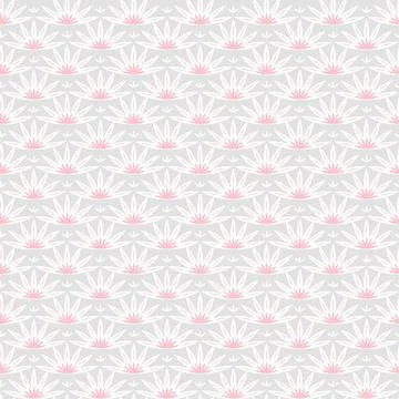 Seamless pattern with abstract flowers. Stock Illustration