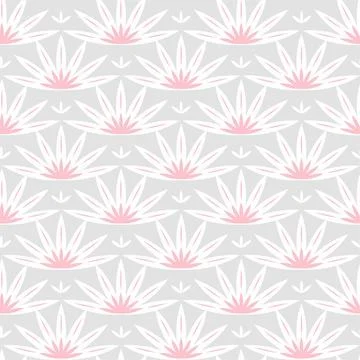 Seamless pattern with abstract flowers. Stock Illustration