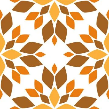 Seamless pattern with abstract flowers. Stock Illustration