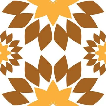 Seamless pattern with abstract flowers. Stock Illustration