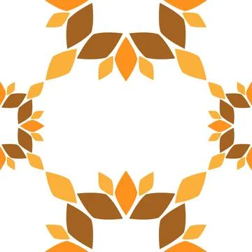 Seamless pattern with abstract flowers. Stock Illustration