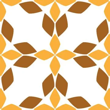 Seamless pattern with abstract flowers. Stock Illustration