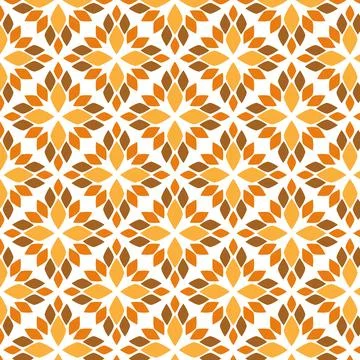 Seamless pattern with abstract flowers. Stock Illustration