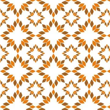 Seamless pattern with abstract flowers. Stock Illustration