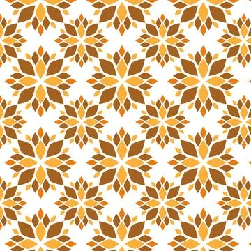 Seamless pattern with abstract flowers. Stock Illustration