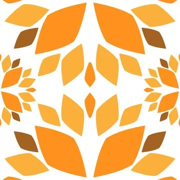 Seamless pattern with abstract flowers. Stock Illustration