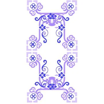 Seamless pattern with abstract flowers Stock Illustration