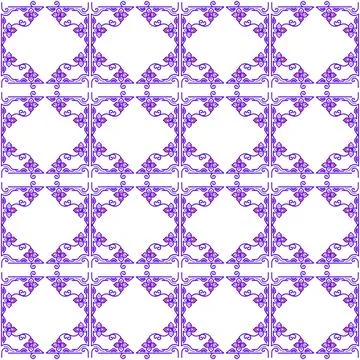 Seamless pattern with abstract flowers Stock Illustration