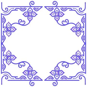 Seamless pattern with abstract flowers Stock Illustration