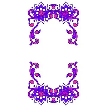 Seamless pattern with abstract flowers Stock Illustration