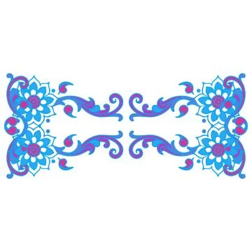 Seamless pattern with abstract flowers Illustrazione stock