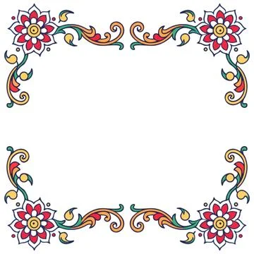 Seamless pattern with abstract flowers Illustrazione stock