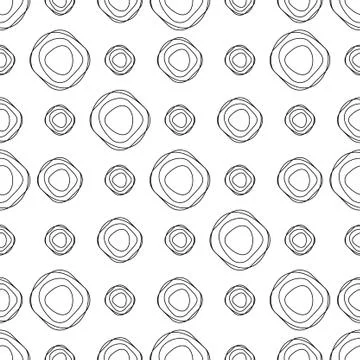 Seamless pattern with abstract forms Stock Illustration