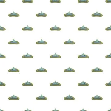 Seamless pattern with abstract fountain design repeating Stock Illustration