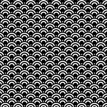 Seamless pattern. Abstract Geometric background Design. Black and white textu Stock Illustration