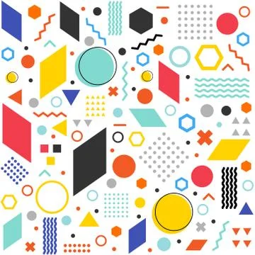 Seamless pattern abstract geometric background. Vector illustration. Stock Illustration