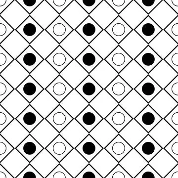 Seamless Pattern Abstract Geometric Background rectangle and circle shape 스톡 일러스트