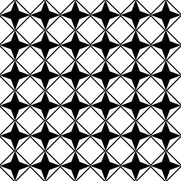 Seamless Pattern Abstract Geometric Background rectangle and star shape Stock Illustration