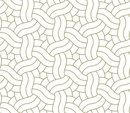Seamless pattern with abstract geometric line texture, gold on white background Illustrazione stock