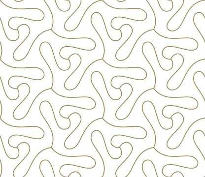 Seamless pattern with abstract geometric line texture, gold on white background Illustrazione stock