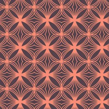 Seamless Pattern Abstract Geometric Ornament In Vintage Eastern Style Stock Illustration