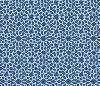 Seamless Pattern Abstract Geometric Ornament In Vintage Eastern Style 스톡 일러스트
