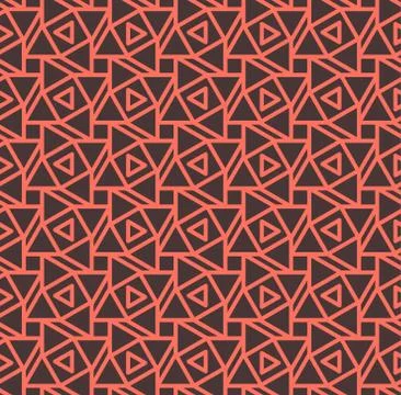 Seamless Pattern Abstract Geometric Ornament In Vintage Eastern Style 스톡 일러스트