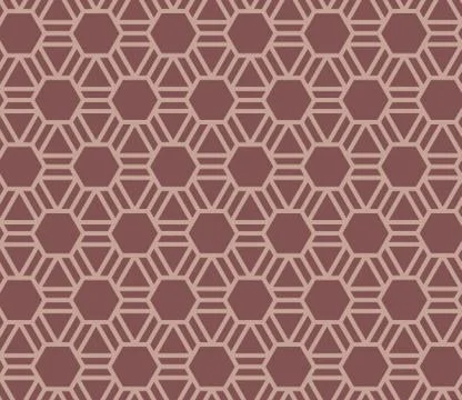 Seamless Pattern Abstract Geometric Ornament In Vintage Eastern Style Illustrazione stock
