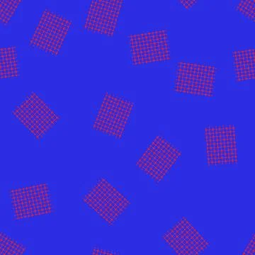 Seamless pattern Abstract geometric pattern forming blue and red shapes イラスト素材