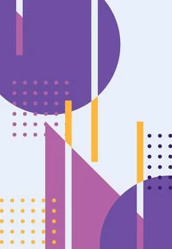 Seamless pattern with abstract geometric shapes background Stock Illustration