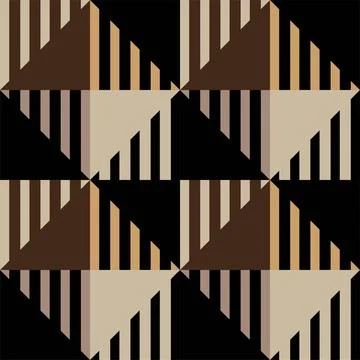 Seamless pattern with abstract geometric shapes Stock Illustration